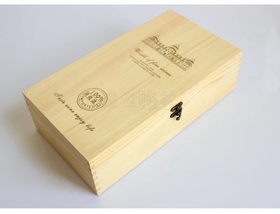 双支酒盒葡萄酒包装盒红酒木盒双只复古批发红酒盒拉菲