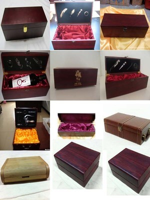 木盒厂家供应红酒包装 仿红木葡萄酒盒的专业之选